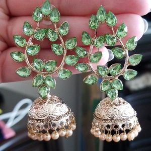Kundan Jhumki  earrings